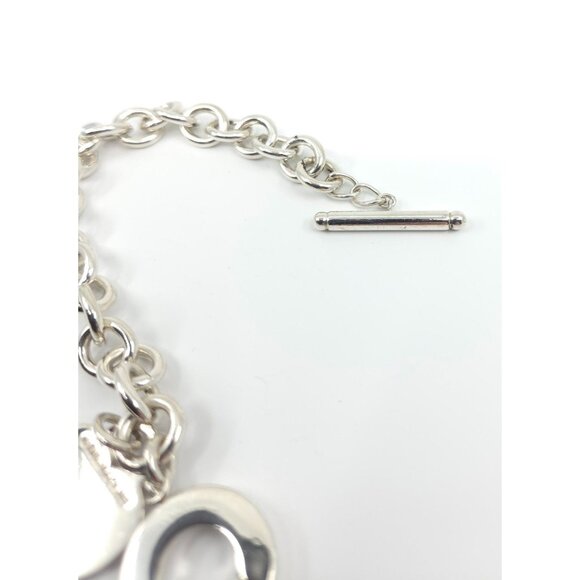 Tiffany & Co Sterling Silver Return to Tiffany Toggle Engravable Heart Bracelet - Picture 15 of 15